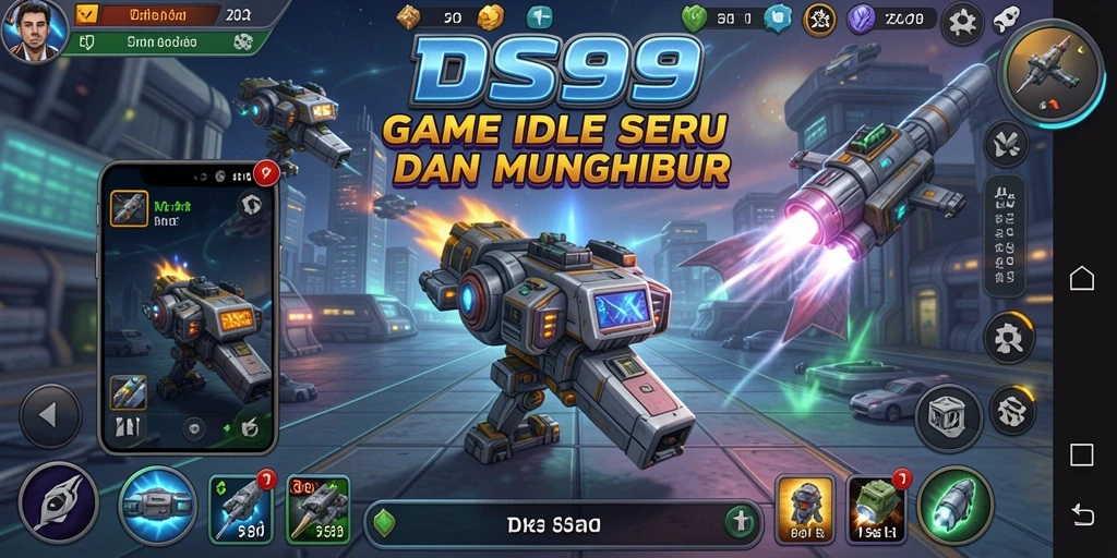 Tampilan gameplay DS99 yang menarik dengan sistem Idle yang responsif.