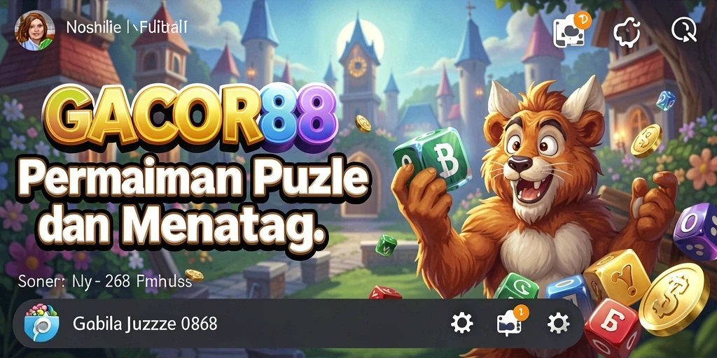Tangkapan layar menampilkan gameplay menarik GACOR88 dalam menyelesaikan puzzle.