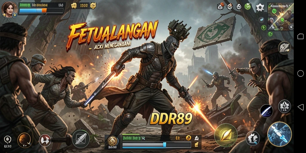 Screenshot gameplay menampilkan aksi seru dari IDR89.