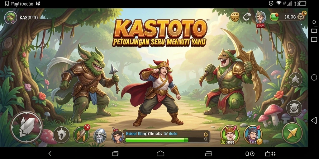 Tangkapan layar yang menunjukkan gameplay seru KASTOTO.