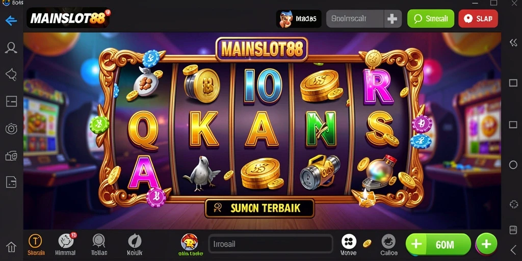 Tampilan menawan dari gameplay simulasi slot MAINSLOT88.