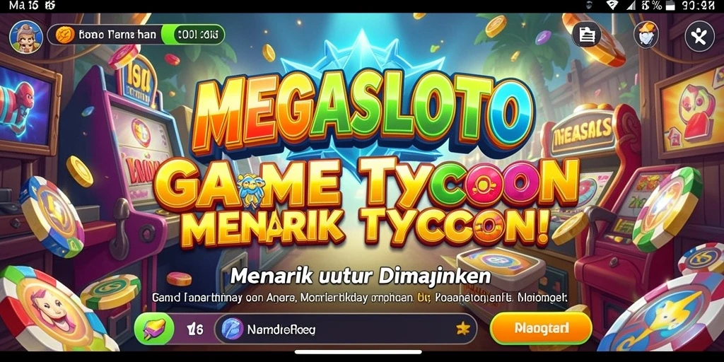 Tampilan menarik dari gameplay MEGASLOTO yang menantang.