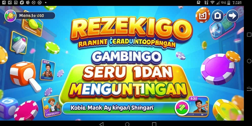 Screenshot utama gameplay REZEKIGO menampilkan keseruan Bingo.