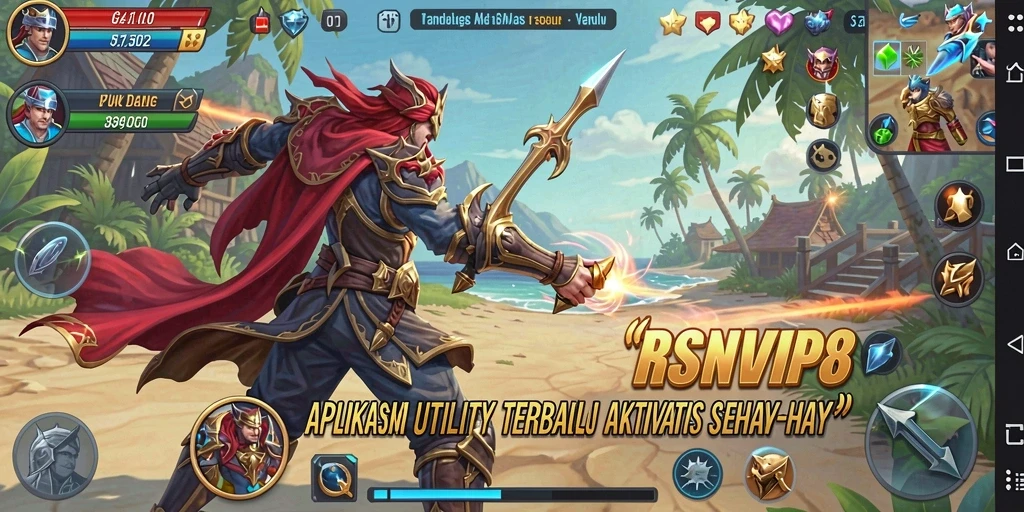 Tampilan utama RSNVIP8 dengan fitur Utility yang memudahkan pengguna.