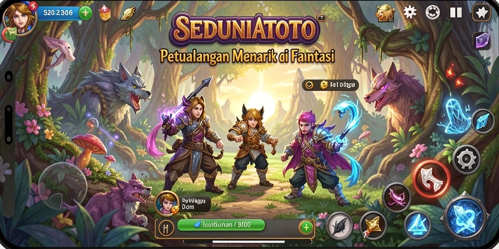 Tampilan gameplay menakjubkan dalam SEDUNIATOTO.