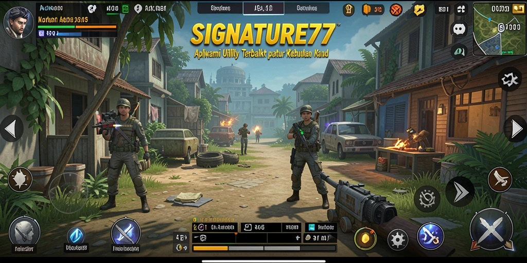Tampilan menarik dari SIGNATURE77 yang menunjukkan fungsionalitas Utility.
