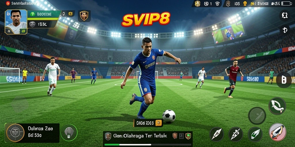 Screenshot gameplay SVIP8 showcasing intense sports action.