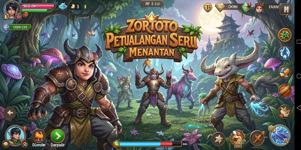 Tampilan gameplay ZORTOTO yang menegangkan dan penuh tantangan.